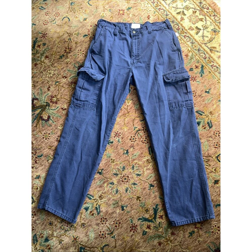 Tyndale FR Flame Resistant Cargo Pants 36x32 Navy Arc Rated CAT 2 NFPA 2112 USA - Picture 2 of 11